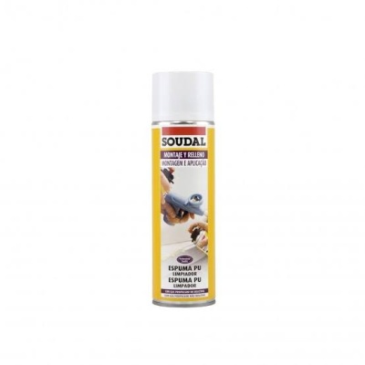 Lata de spray de espuma PU limpador SOUDAL