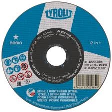 Disco de corte para metal TYROLIT BAB10 125 x 1.0 x 22.23 mm