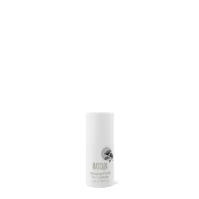 Frasco branco de creme anti-envelhecimento com texto dourado e imagem de pérola e flor