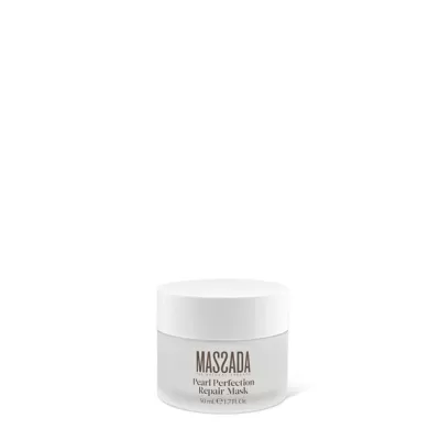 Frasco branco de máscara facial MAS2ADA Pearl Perfection Repair Mask