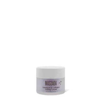 frasco de creme MASADA Amethyst & Collagen lifting