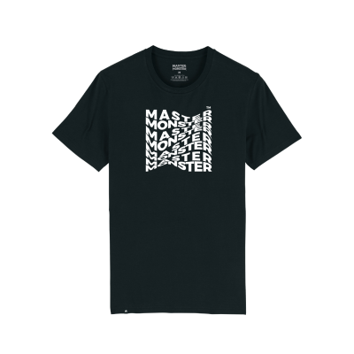 T-shirt preta com estampado branco MAST MONSTER