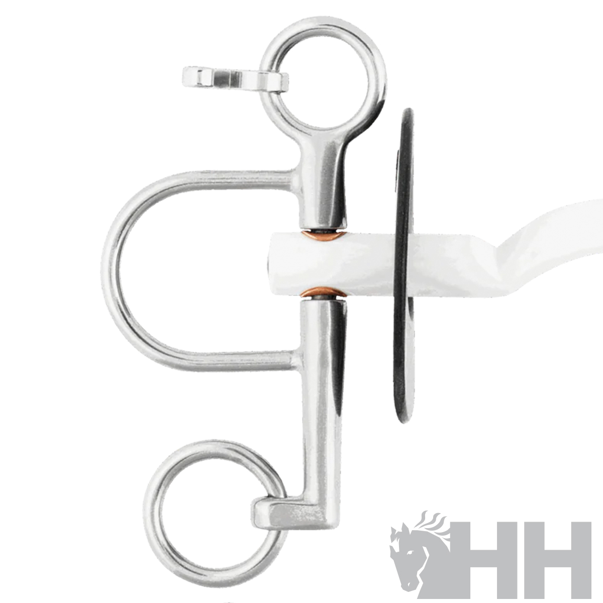 Freio metálico de estalha com peças de aço inoxidável e peça branca plástica