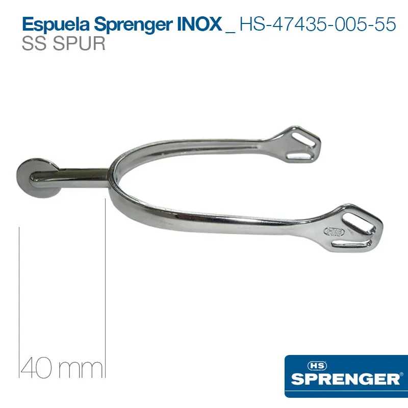 Espuela metálica Sprenger INOX com acabamento em aço inox