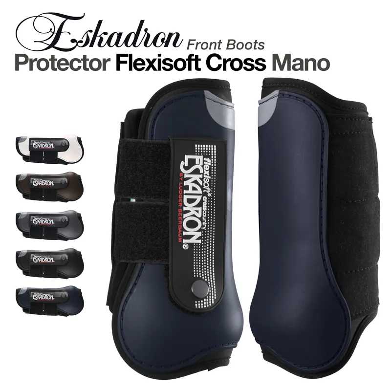 Abafadores frontais para cavalo Eskadron Flexisoft Cross Mano em várias cores com fecho velcro