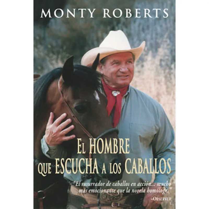 Capa de livro com homem de chapéu branco ao lado de cavalo castanho.