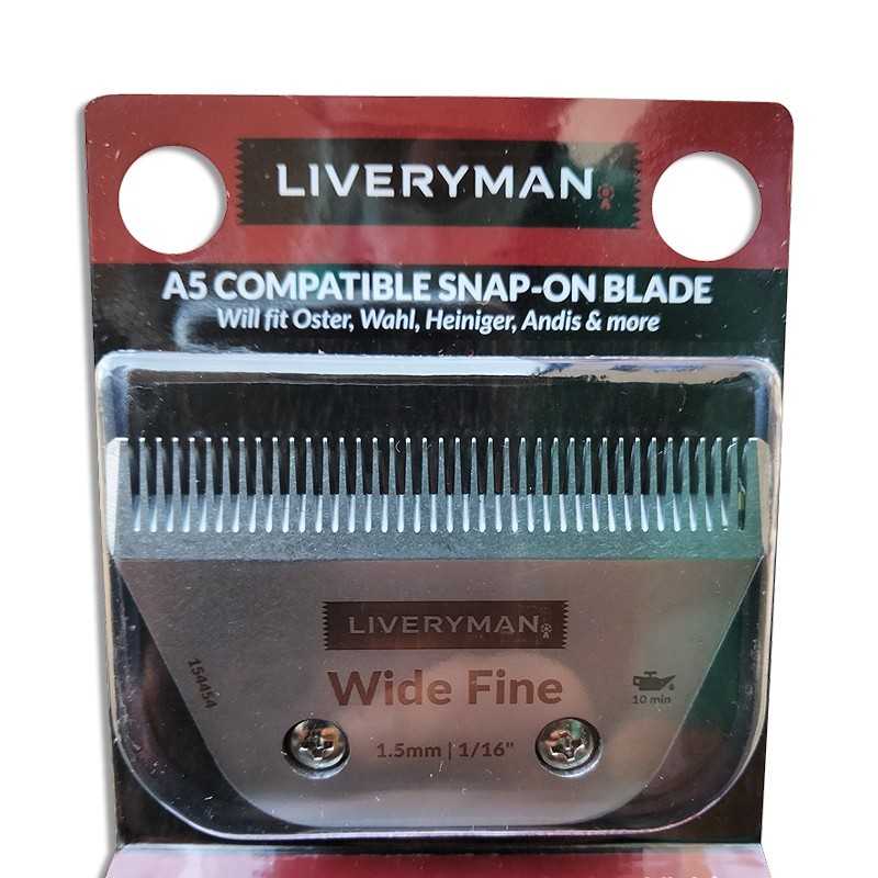 Lâmina de corte LIVERYMAN Wide Fine 1.5 mm em embalagem blister colorida