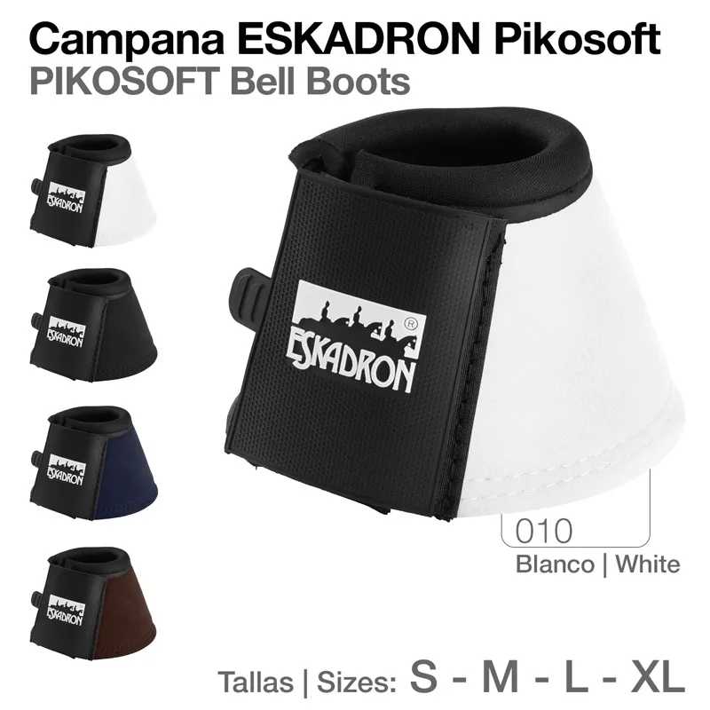 Campana ESKADRON Pikosoft preta e branca para cavalo