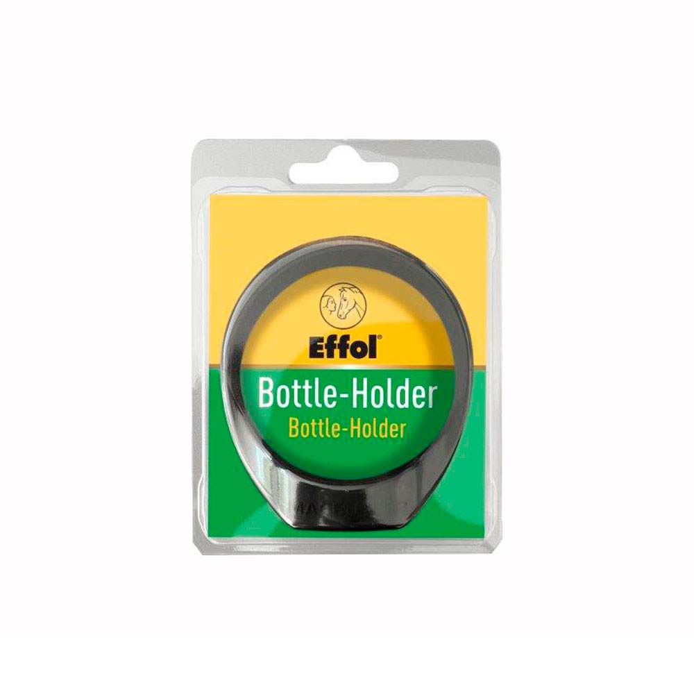 Porta-garrafa Effol em embalagem plástica com fundo amarelo e verde.