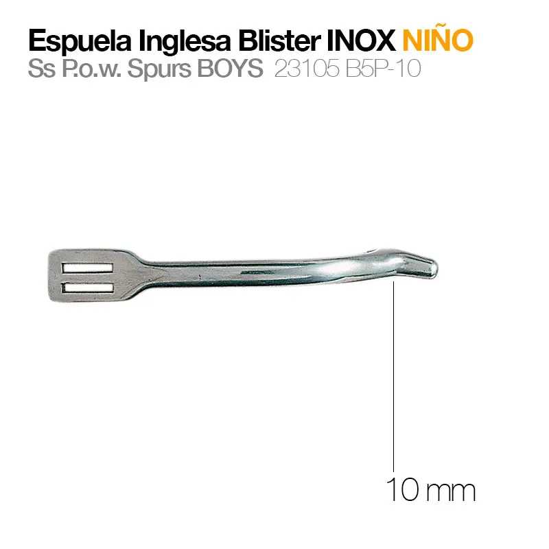Espora de aço inoxidável para crianças com 10 mm