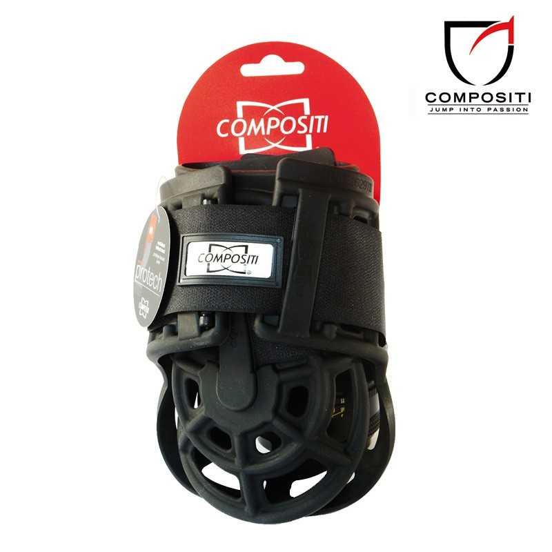 Produto de proteção COMPOSITI preto com embalagem vermelha