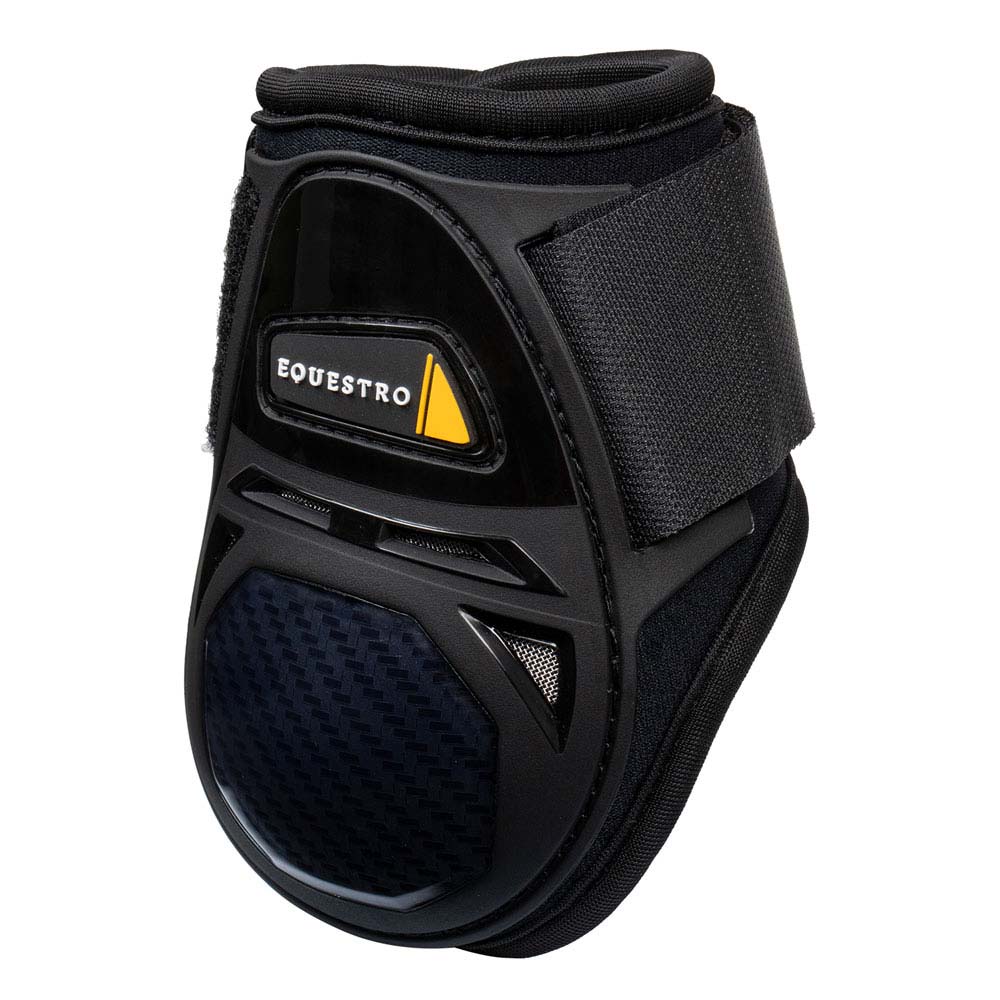 Proteção para equitação preta EQUESTRO com fecho de velcro