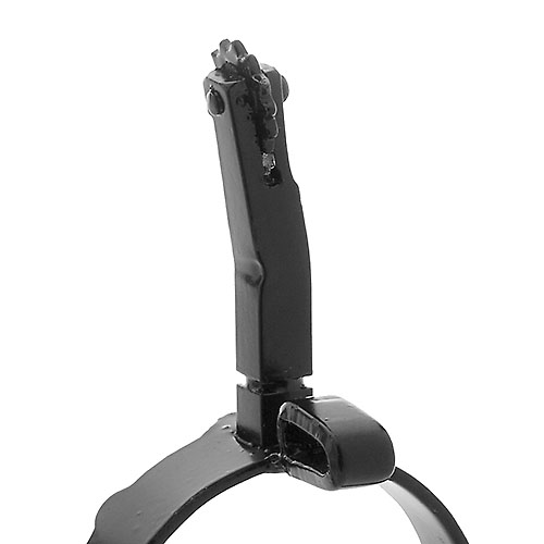 Pedal para bicicleta preto de metal com textura lisa