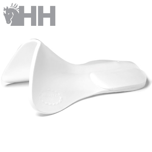 Assento branco para equitação plástico com formato anatómico