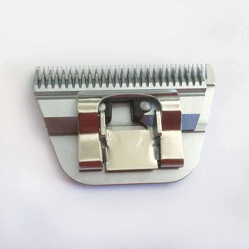 Cabeça metálica para máquina de cortar cabelo com dentes finos