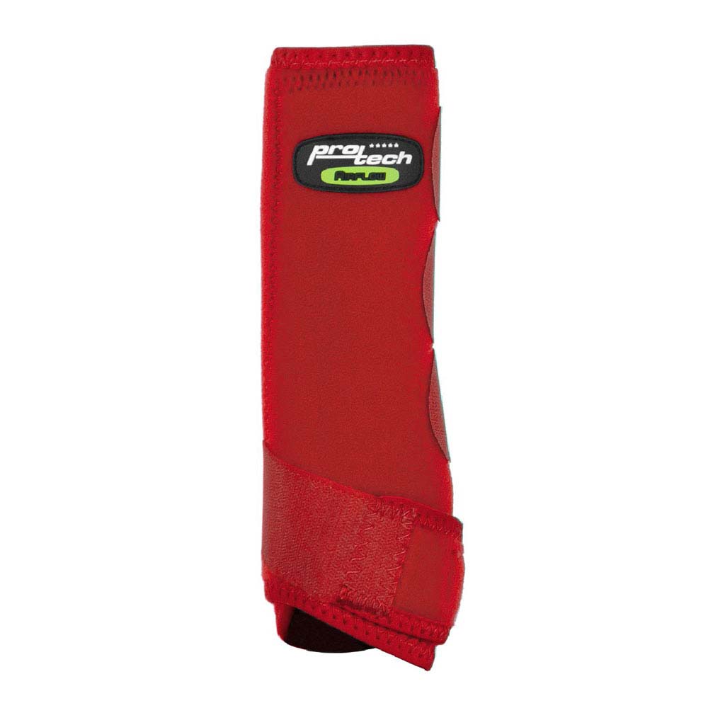 Suporte protetor vermelho com alça de velcro e etiqueta pro tech Alloy