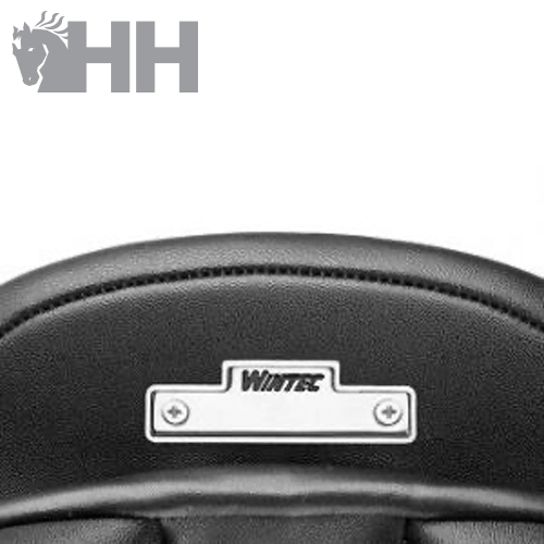 Parte superior de selim de bicicleta preto com etiqueta 'Wintec'