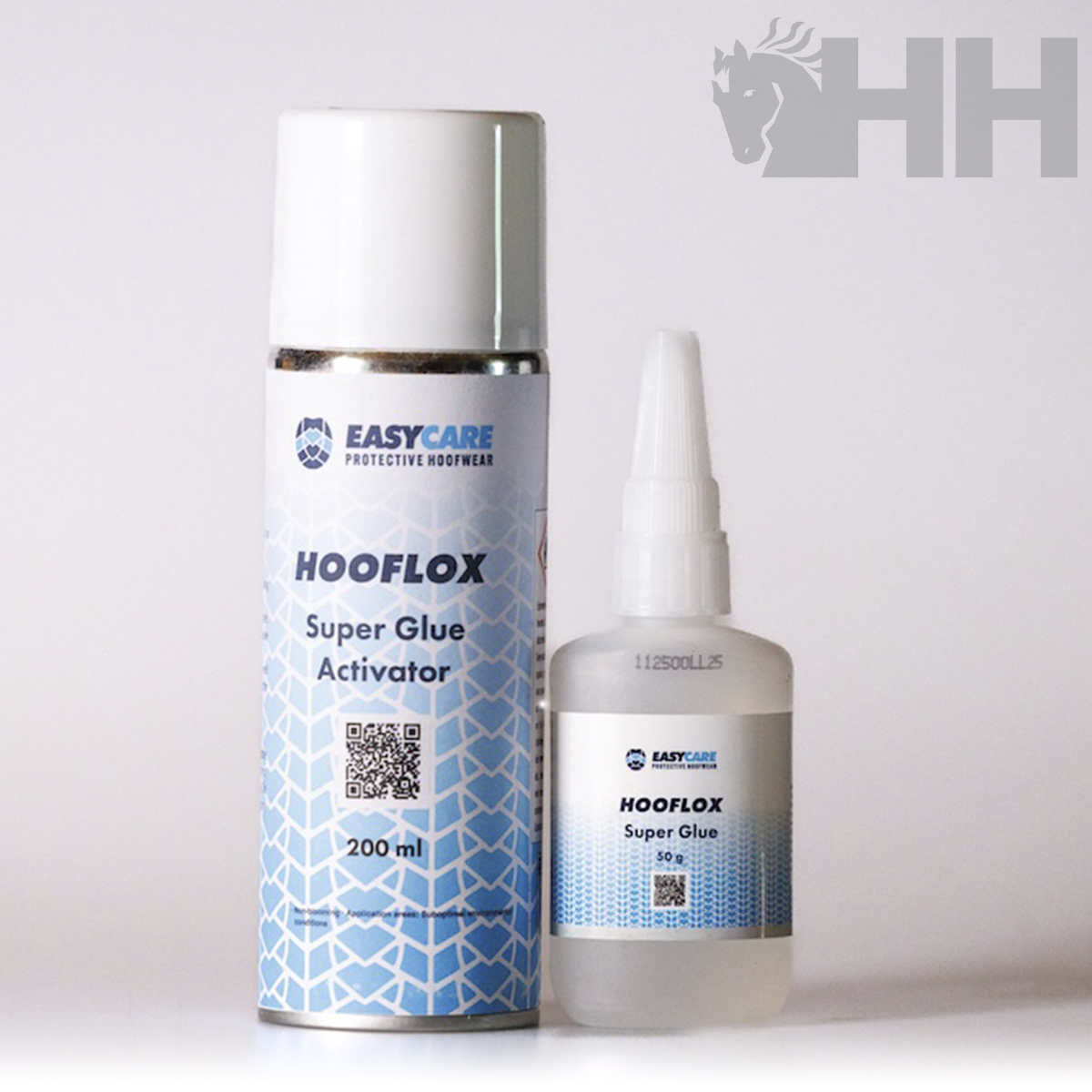 Frascos de adesivo e ativador de cola super colante Hooflox