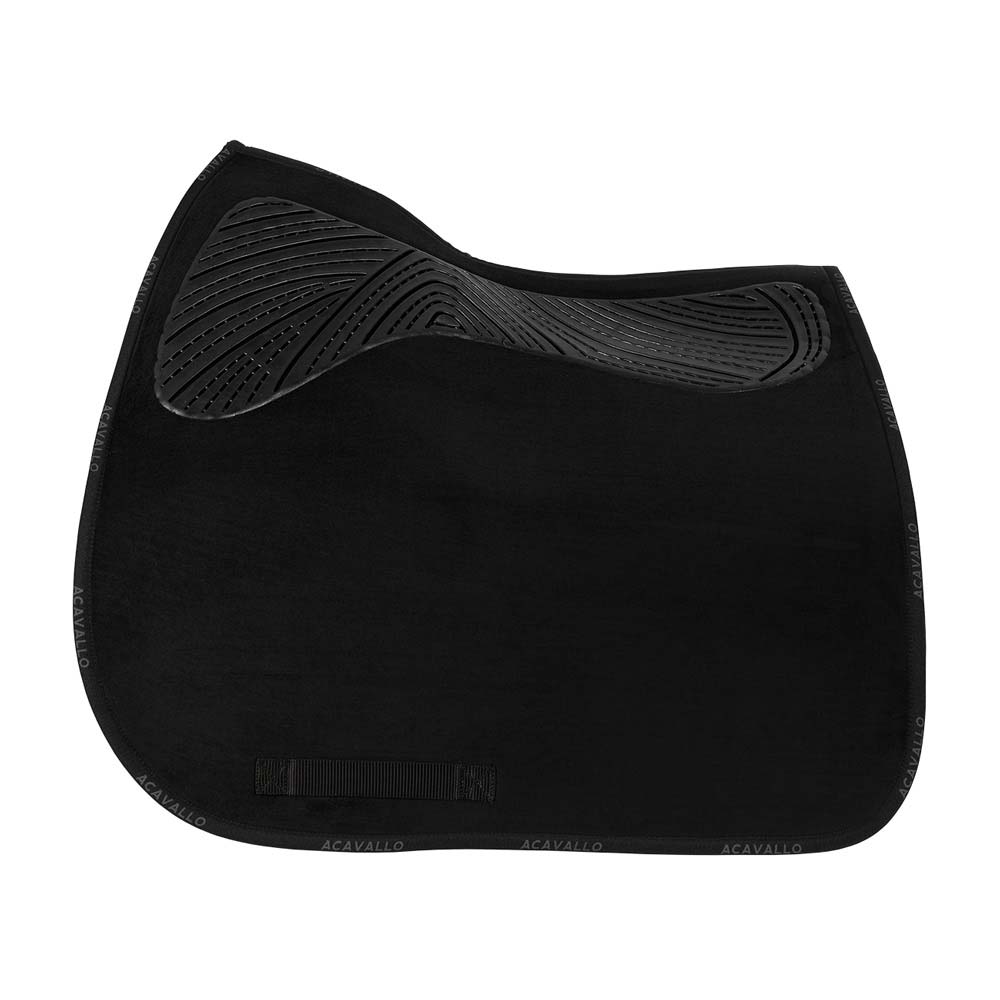Tapete para sela de cavalo preto com textura antiderrapante