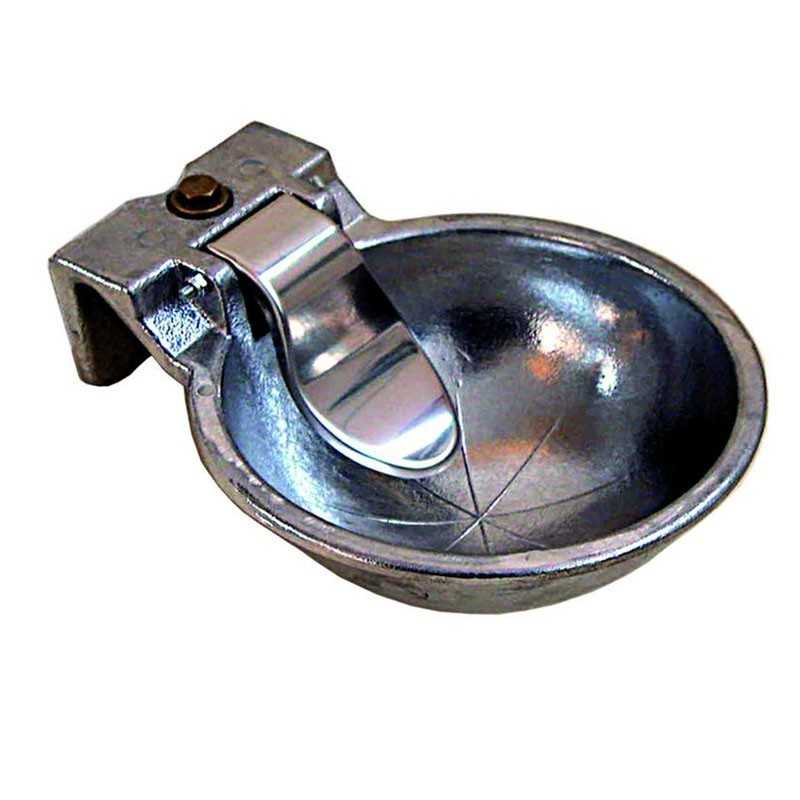 Recipiente metálico redondo com lingueta de metal polido