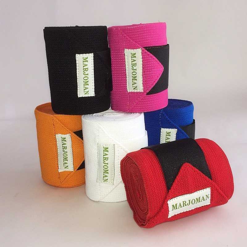 Conjunto de bandagens elásticas coloridas com etiquetas MARJOMAN