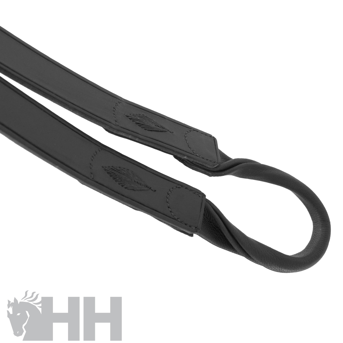 Correia preta para arma com reforço em couro nas extremidades