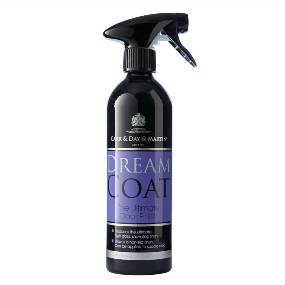 Frasco pulverizador preto com rótulo roxo e preto de produto para acabamento de couro.