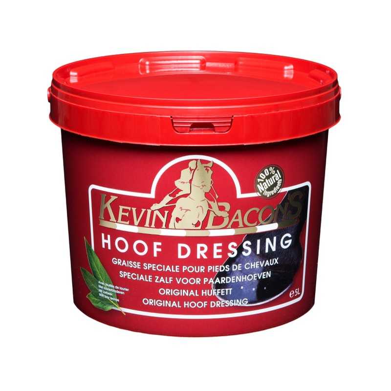 Recipiente vermelho de creme para cascos de cavalos Kevin Bacon's Hoof Dressing