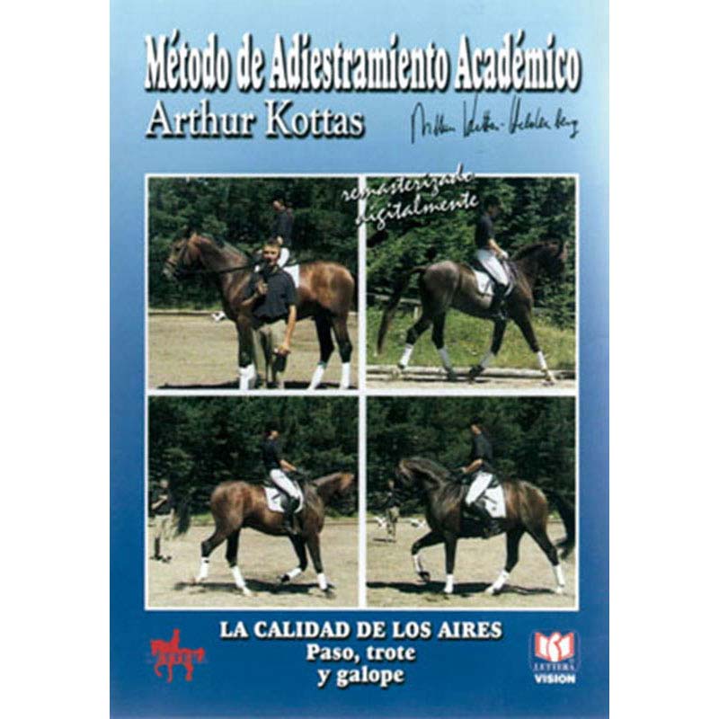 Capa de livro azul com imagens de cavaleiros e cavalos e texto em espanhol