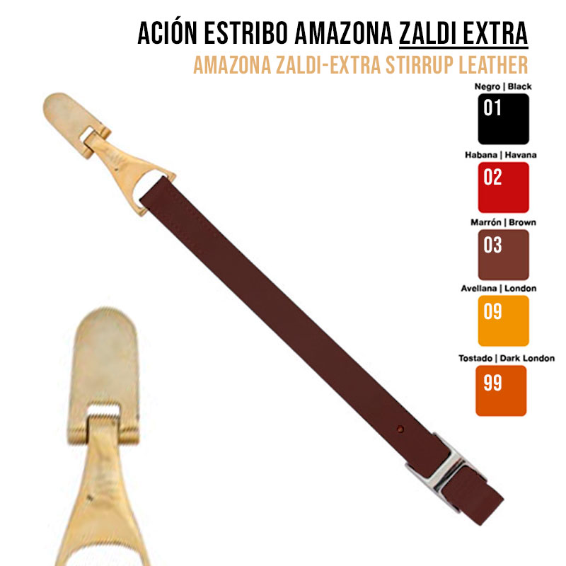 Correia de couro castanho escuro com metal prateado e diversas opções de cores mostradas