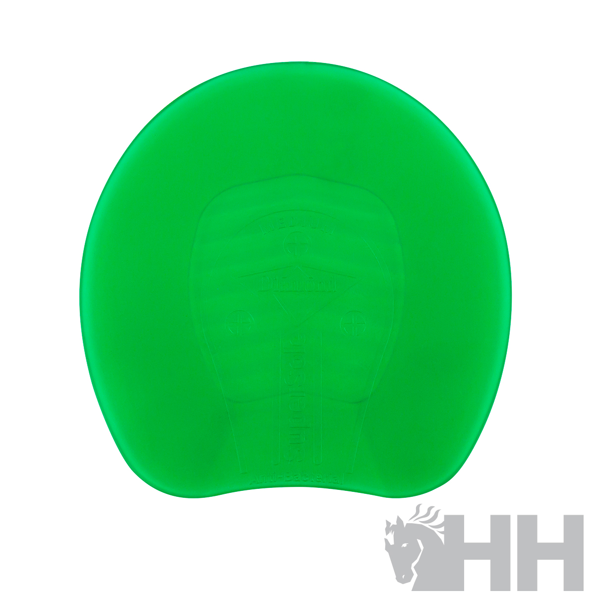 Touca de natação verde de silicone