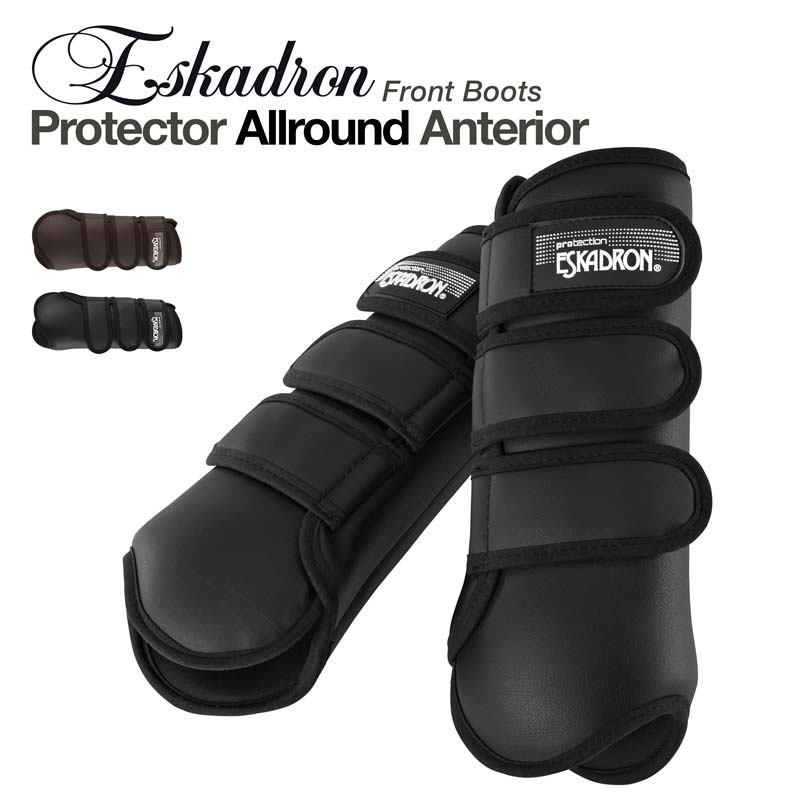 Botas frontais de proteção Eskadron pretas com velcros