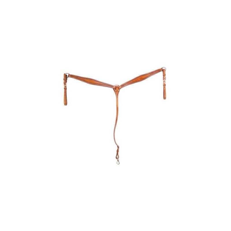 Suporte de couro castanho para binóculos com fecho metálico