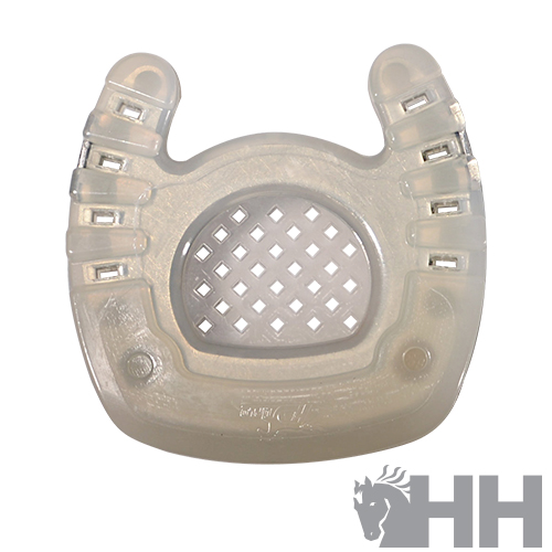 Protetor bucal transparente com ventilação e presilhas