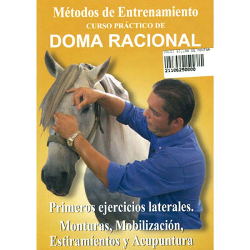 Capa de livro amarelo com homem a tratar cavalo e texto em espanhol
