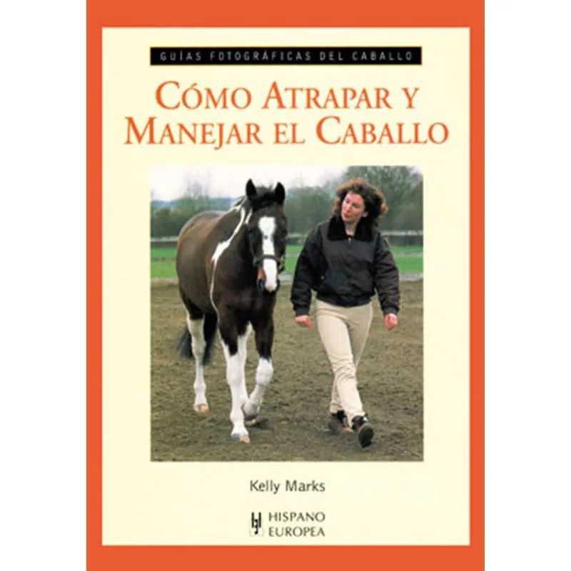 Capa de livro sobre como manejar um cavalo com foto de mulher e cavalo ao ar livre