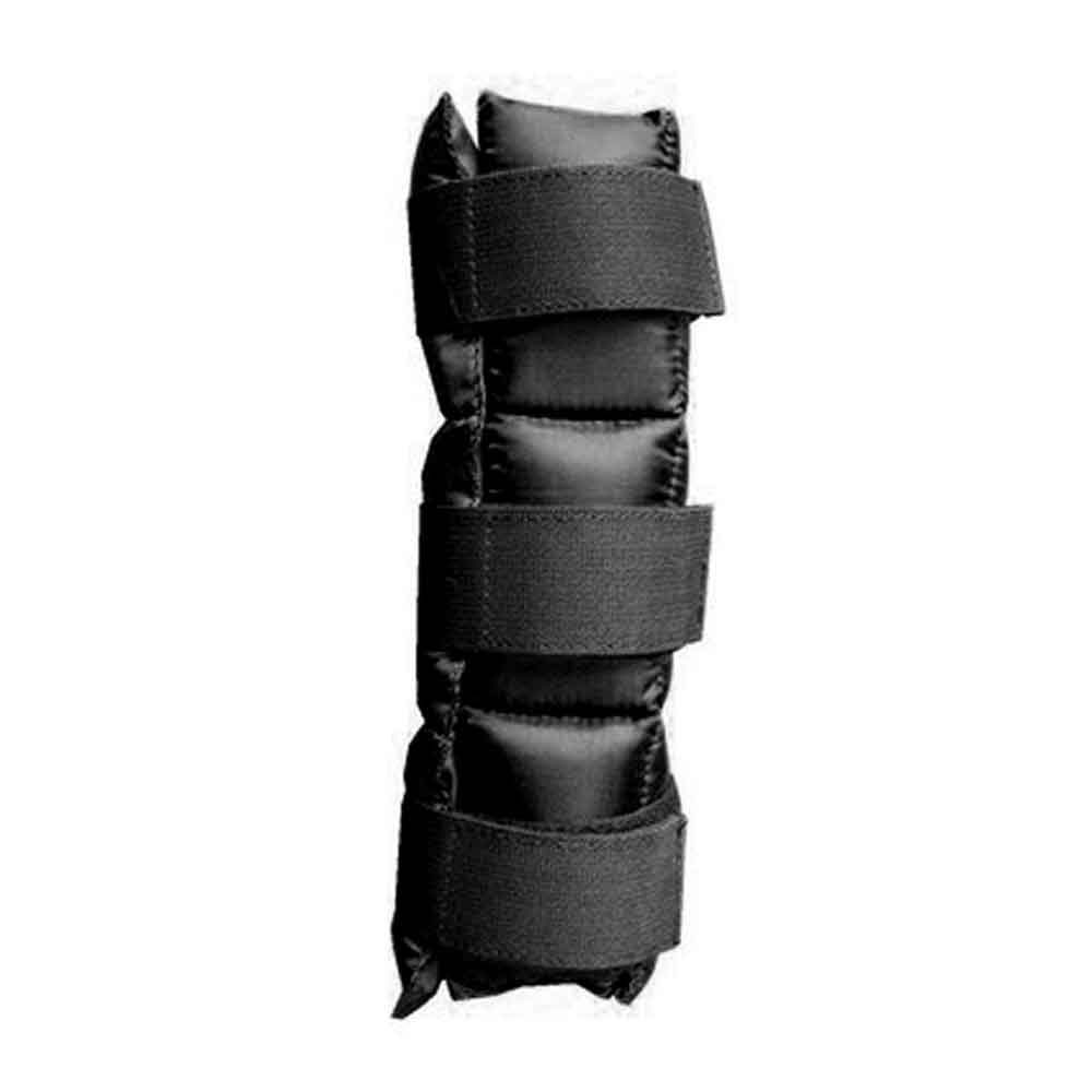 Braçadeira preta acolchoada com tiras de velcro