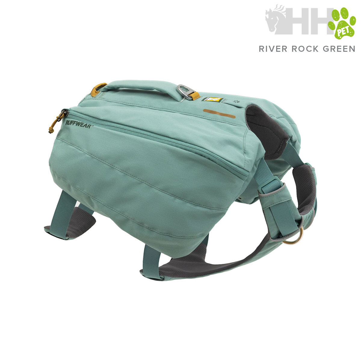 Bolsa verde RIVER ROCK GREEN com fecho zip e correias ajustáveis
