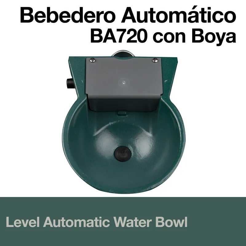 Bebedouro Automático BA720 com Boya verde e cinza com texto
