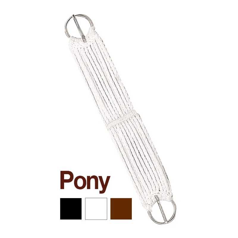 Cincha branca para cavalo com fivelas metálicas