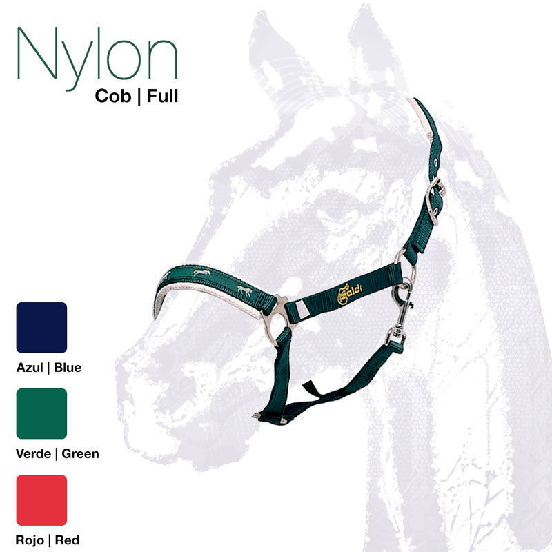 Cabresto de nylon para cavalo em várias cores