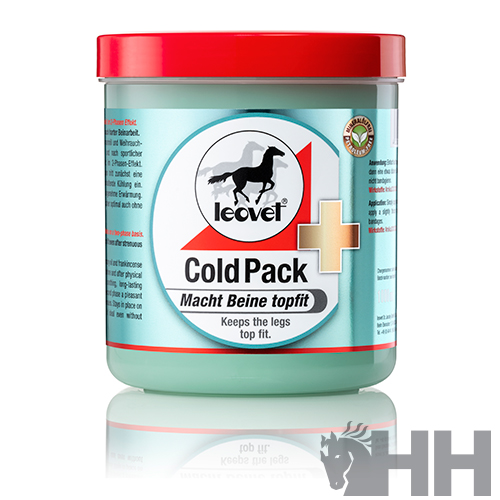 Frasco de creme Leovet Cold Pack com tampa vermelha