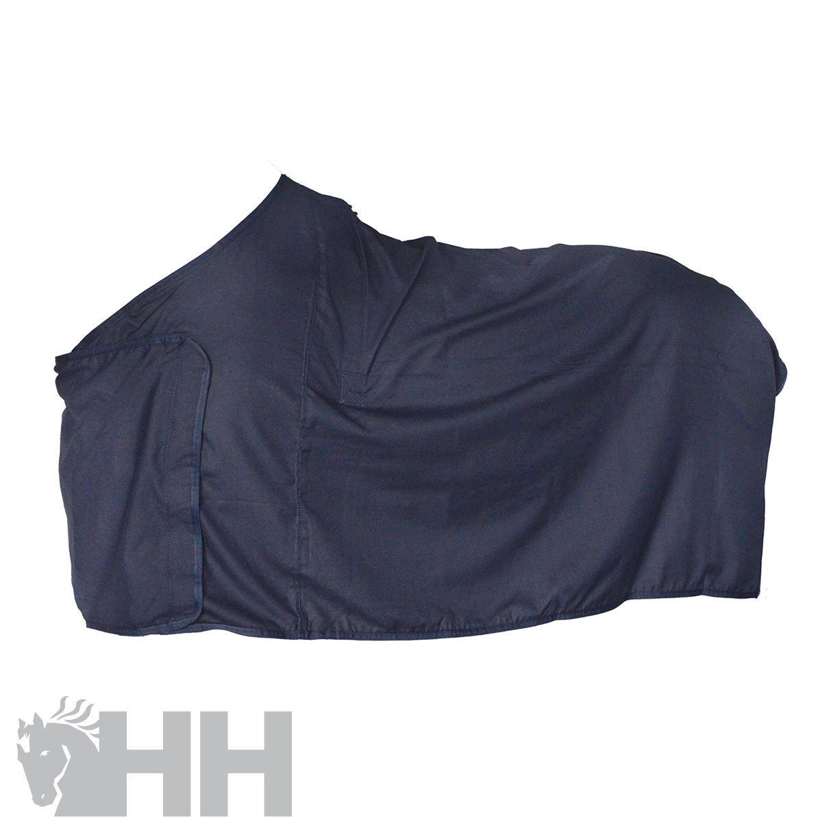 Cobertura para cavalo azul escura com bolso lateral