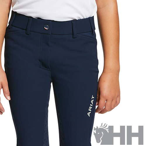 Calças de criança azuis com logo ARIAT na perna direita