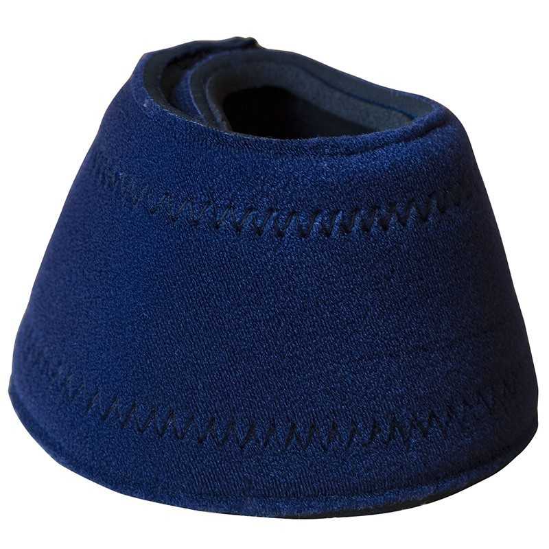 Proteção para casco animal azul escuro em tecido com costuras em ziguezague