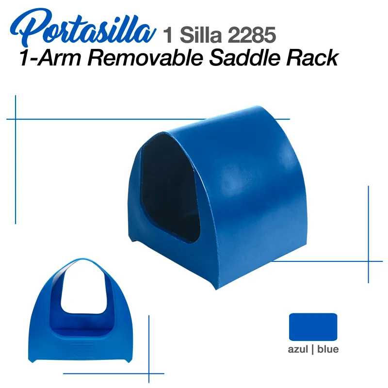Suporte para sela azul plástico design ergonómico removível
