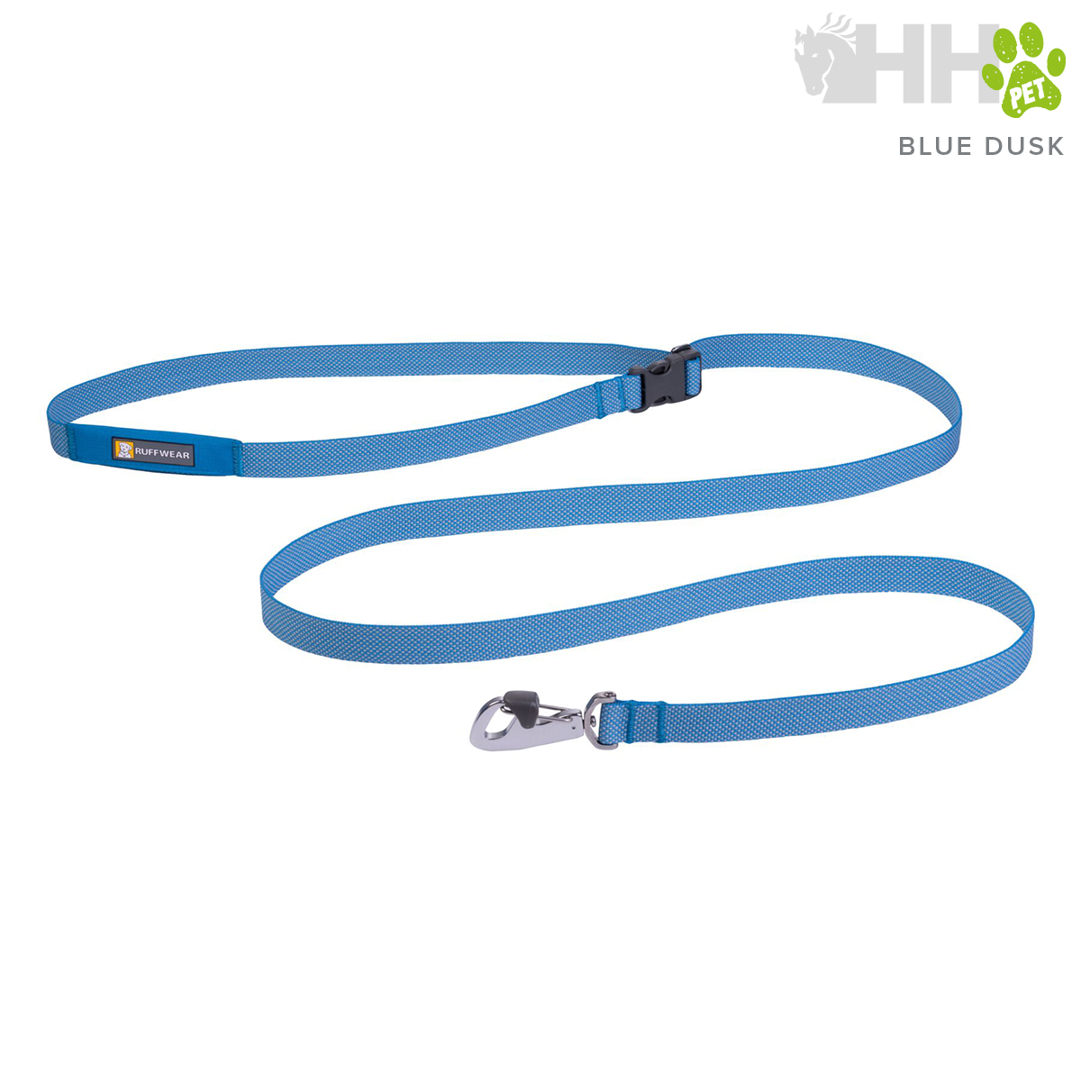 Trela para cão azul com fecho metálico