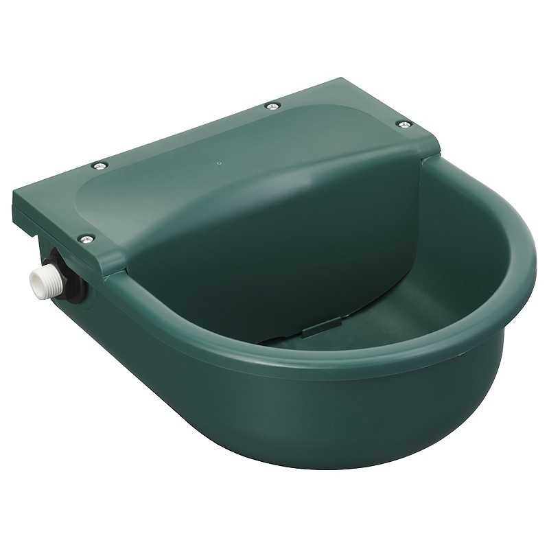 Comedouro automático verde para animais com conexão lateral