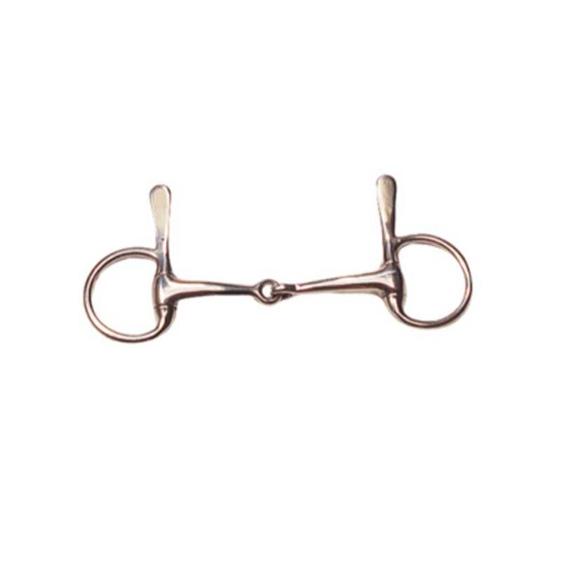 Bridão de metal prateado para equitação