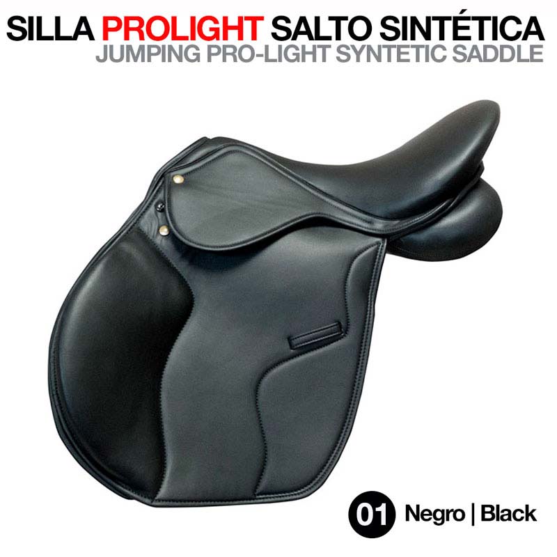 Sela de salto sintética preta SILLA PROLIGHT